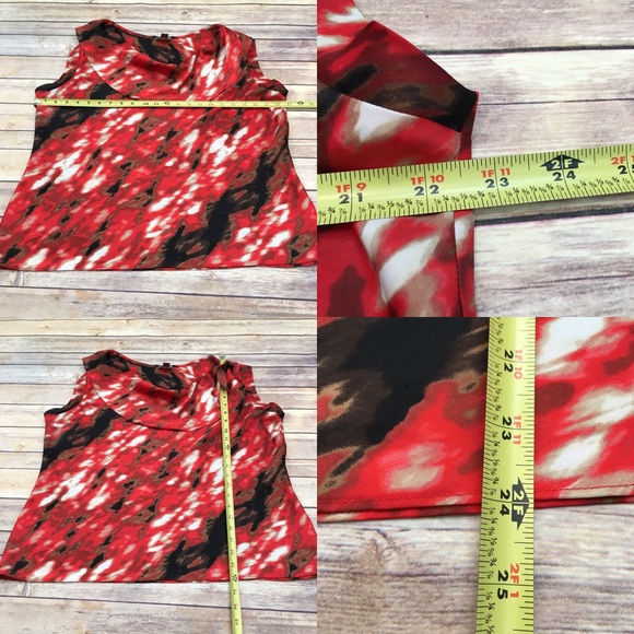 SOLD XL Worthington Sleeveless Ruffle Blouse Top - Picture 2 of 8